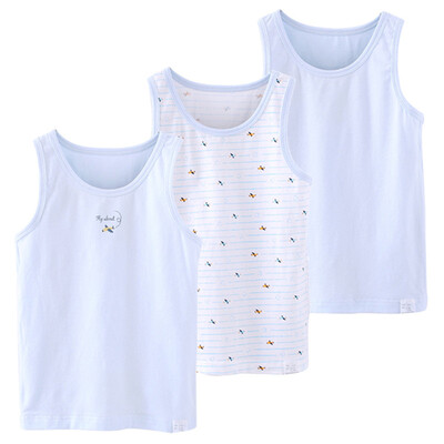 Mom and Dad (KIDS MAM & DAD) Children's Vest Men's Daughter Vest Men's Baby Three-piece Dress Vessel 86219 Blue 160
Mom and Dad (KIDS MAM & DAD) Children's Vest Men's Daughter Vest Men's Baby Three-piece Dress Vessel 86219 Blue 160