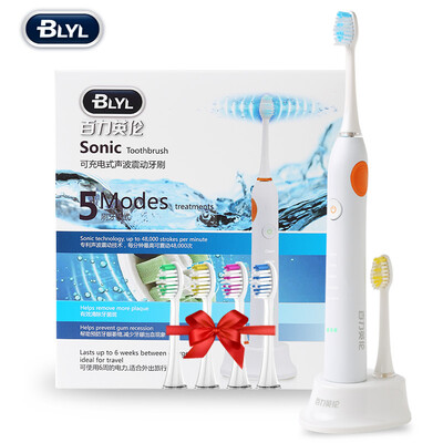 BLYL Adult Sonic Electric Toothbrushes Rechargeable 5 model IPX7 2 minute note
BLYL Adult Sonic Electric Toothbrushes Rechargeable 5 model IPX7 2 minute note