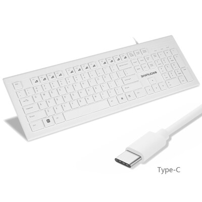 Creative Commons (Banruo) CK450 Type-C USB3.1 Cable Keyboard Multimedia Notebook Desktop PC TV Universal White
Creative Commons (Banruo) CK450 Type-C USB3.1 Cable Keyboard Multimedia Notebook Desktop PC TV Universal White