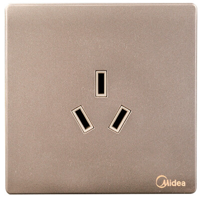 Midea (Midea) переключатель гнездо три отверстия гнездо 16A разъем для кондиционирования воздуха элегантный золотой 86 нет границы 
Midea (Midea) переключатель гнездо три отверстия гнездо 16A разъем для кондиционирования воздуха элегантный золотой 86 нет границы