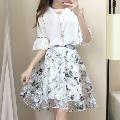 VIVAHEART Eugen yarn Chiffon Printed Skirt Short Sleeve Two-piece Set Skirt VWQZ173233 Black
VIVAHEART Eugen yarn Chiffon Printed Skirt Short Sleeve Two-piece Set Skirt VWQZ173233 Black