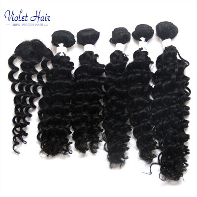 violet hair Peruvian Virgin Hair 5 Bundles with Closure Deep Wave Virgin Hair Bundles with 2x2 Closure 6PCS 200g 12-20 inch
violet hair Peruvian Virgin Hair 5 Bundles with Closure Deep Wave Virgin Hair Bundles with 2x2 Closure 6PCS 200g 12-20 inch