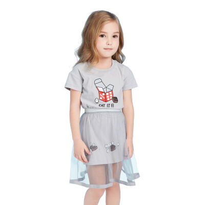 Barbara (BALABALA) baby short sleeve suit girl clothes children two-piece female half sleeve 28192170112 light gray 100
Barbara (BALABALA) baby short sleeve suit girl clothes children two-piece female half sleeve 28192170112 light gray 100