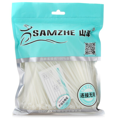 Shanze (SAMZHE) 3.6 * 250mm ZD-15 professional self-locking nylon cable ties more tough tie harness tape multi-function strap tie silk transparent cable ties 100 / bag
Shanze (SAMZHE) 3.6 * 250mm ZD-15 professional self-locking nylon cable ties more tough tie harness tape multi-function strap tie silk transparent cable ties 100 / bag