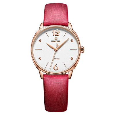 According to wave EBOHR watch colorful series of fashion red leather belt mechanical watch 36080243
According to wave EBOHR watch colorful series of fashion red leather belt mechanical watch 36080243