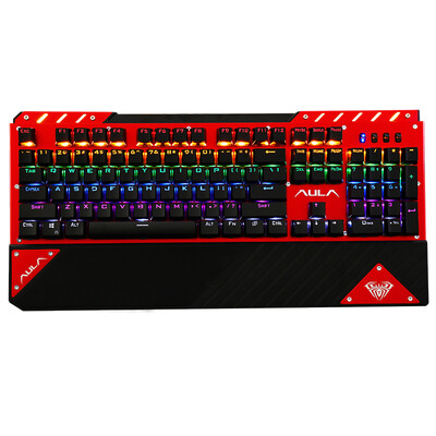 Tarantula (AULA) F2030 Chaser Mixed Light Mechanical Keyboard 104-Button Wired USB Gaming Keyboard Aurora Green Axis Red Panel Black Key Cap (Red & Black)
Tarantula (AULA) F2030 Chaser Mixed Light Mechanical Keyboard 104-Button Wired USB Gaming Keyboard Aurora Green Axis Red Panel Black Key Cap (Red & Black)