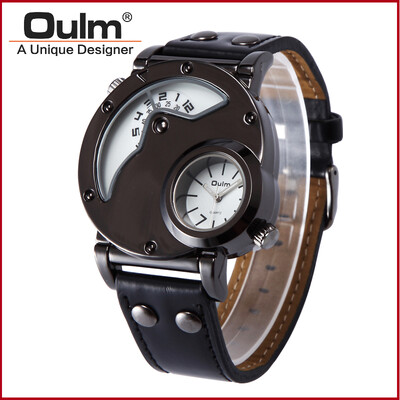 Top Brand Luxury OULM 9591 Men Watches Stainless Steel Big Face Dual Time Leather Quartz-watch Men's Watches
Top Brand Luxury OULM 9591 Men Watches Stainless Steel Big Face Dual Time Leather Quartz-watch Men's Watches