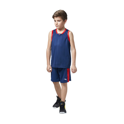 Anta (ANTA) children's clothing boy basketball game set children's sports leisure two-piece suit 35724101 beach blue 170
Anta (ANTA) children's clothing boy basketball game set children's sports leisure two-piece suit 35724101 beach blue 170