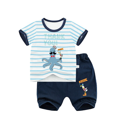Yue Tong Lai children's suit summer boy short-sleeved T-shirt harem pants summer suit Y1942 octopus 110
Yue Tong Lai children's suit summer boy short-sleeved T-shirt harem pants summer suit Y1942 octopus 110