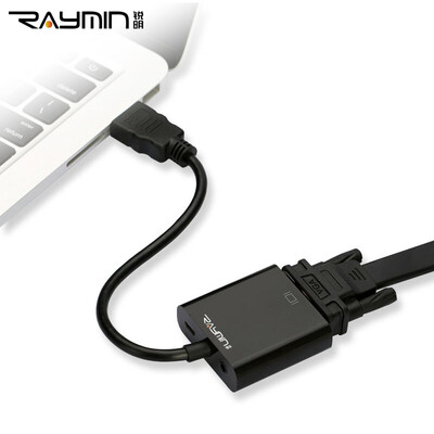 Rui Ming LA210503 Кабель HDMI-VGA со звуковым адаптером высокого разрешения для подключения к VGA-интерфейсу
Rui Ming LA210503 Кабель HDMI-VGA со звуковым адаптером высокого разрешения для подключения к VGA-интерфейсу