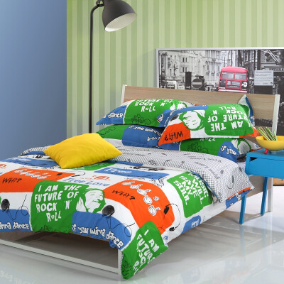 

[Jingdong супермаркет] больше любви (Dohia) постельные принадлежности наборы модных постельных принадлежностей хлопок один четыре комплекта постельных принадлежностей музыкальная станция 1,8 метра кровать 230 * 230 см