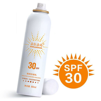 Doradosun sunscreen spray 80ml body isolation refreshing sunscreen anti-ultraviolet outdoor sunscreen
Doradosun sunscreen spray 80ml body isolation refreshing sunscreen anti-ultraviolet outdoor sunscreen