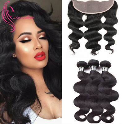 7A Brazilian Virgin Hair 3 Bundles With 13x4 Lace Frontal Body Wave Hair Amazing Hair Weaving Excellent Quality Shedding Free
7A Brazilian Virgin Hair 3 Bundles With 13x4 Lace Frontal Body Wave Hair Amazing Hair Weaving Excellent Quality Shedding Free