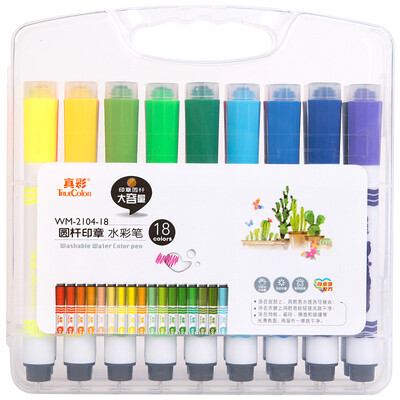 TRUECOLOR 18 color round bar seal watercolor pen painting pen color pen student children graffiti color pen PP box 2 boxes WM-2104
TRUECOLOR 18 color round bar seal watercolor pen painting pen color pen student children graffiti color pen PP box 2 boxes WM-2104