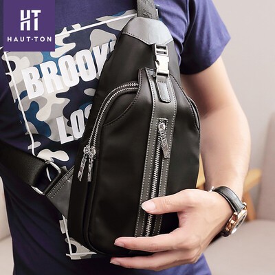Haotton HAUTTON men&39s bag shoulder bag men&39s chest canvas leisure fashion trendy Messenger bag DB328 black
Haotton HAUTTON men&39s bag shoulder bag men&39s chest canvas leisure fashion trendy Messenger bag DB328 black