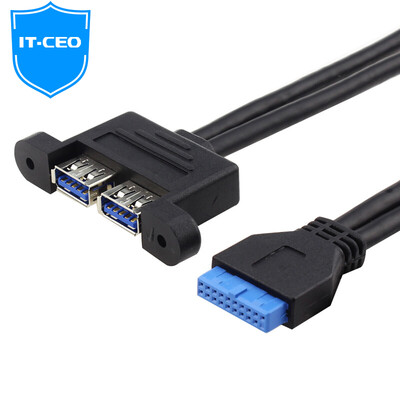 IT-CEO Y2SATA-8 computer motherboard 19 / 20Pin turn 2 USB3.0 adapter expansion interface HUB hub / splitter extension / transfer / converter black
IT-CEO Y2SATA-8 computer motherboard 19 / 20Pin turn 2 USB3.0 adapter expansion interface HUB hub / splitter extension / transfer / converter black