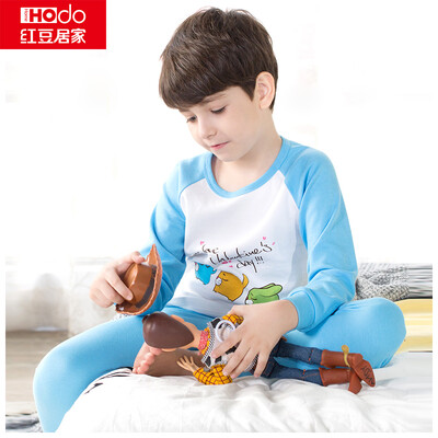 Red beans home Hodohome children&39s underwear set boys&girls cotton print pattern round neck pajamas autumn clothes pants suit sky blue 13070
Red beans home Hodohome children&39s underwear set boys&girls cotton print pattern round neck pajamas autumn clothes pants suit sky blue 13070