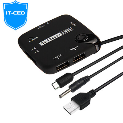 IT-CEO V08UH Micro USB OTG Card Reader + USB-расширение 3-портовый концентратор концентратора HUB для Android-планшетного ПК SD / MS / TF / M2 Card Black
IT-CEO V08UH Micro USB OTG Card Reader + USB-расширение 3-портовый концентратор концентратора HUB для Android-планшетного ПК SD / MS / TF / M2 Card Black