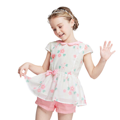 Disha DEESHA children's clothing girls children's suits 2021 girls summer floral small fresh two-piece sets 911721900 white prints 150
Disha DEESHA children's clothing girls children's suits 2021 girls summer floral small fresh two-piece sets 911721900 white prints 150