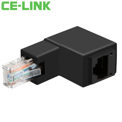 CE-LINK 1742 RJ45 network right angle crystal head router network cable connector elbow cable switch connector black
CE-LINK 1742 RJ45 network right angle crystal head router network cable connector elbow cable switch connector black
