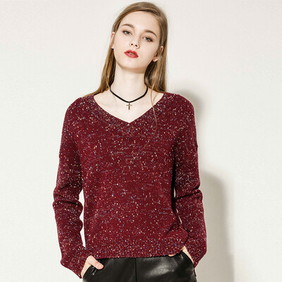 Red sleeves hongshow women&39s long-sleeved sweater fashion V-collar long-sleeved sweater 89116170118 red wine
Red sleeves hongshow women&39s long-sleeved sweater fashion V-collar long-sleeved sweater 89116170118 red wine