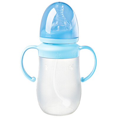 Bayer Xin BABISIL wide mouth full silicone bionic anti-fall anti-drop straw bottle with handle 240ml pink blue BS4891
Bayer Xin BABISIL wide mouth full silicone bionic anti-fall anti-drop straw bottle with handle 240ml pink blue BS4891