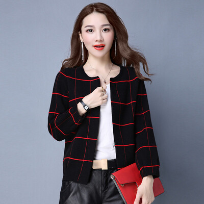 A bowl of 2017 Korean version of the sweet Slim was thin long-sleeved sweater women&39s autumn cardigan short sweater jacket S63F0021A1294M black&red bars M
A bowl of 2017 Korean version of the sweet Slim was thin long-sleeved sweater women&39s autumn cardigan short sweater jacket S63F0021A1294M black&red bars M