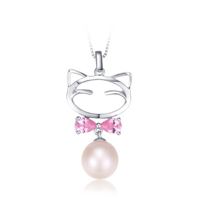 Jing Run Pearl Meow Princess 9-10mm drop-shaped S925 silver inlaid freshwater pearl pendant
Jing Run Pearl Meow Princess 9-10mm drop-shaped S925 silver inlaid freshwater pearl pendant