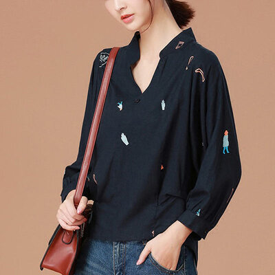 City plus CITYPLUS 2017 autumn new women's clothing wild casual loose loose long sleeve shirt shirt CWCS178163 possession of green
City plus CITYPLUS 2017 autumn new women's clothing wild casual loose loose long sleeve shirt shirt CWCS178163 possession of green