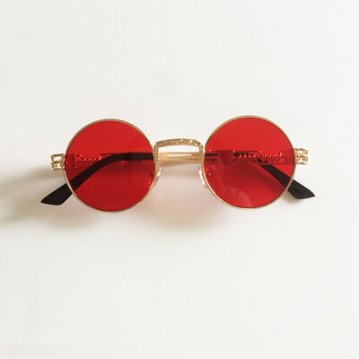 Peekaboo vintage retro gothic mirror sunglasses gold and black sun steampunk glasses round circle men UV gafas de sol
Peekaboo vintage retro gothic mirror sunglasses gold and black sun steampunk glasses round circle men UV gafas de sol