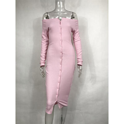 Euramerican hot sell small gold younger sister and money of spring pink knitting sexy a word to collar the length of dress of long
Euramerican hot sell small gold younger sister and money of spring pink knitting sexy a word to collar the length of dress of long