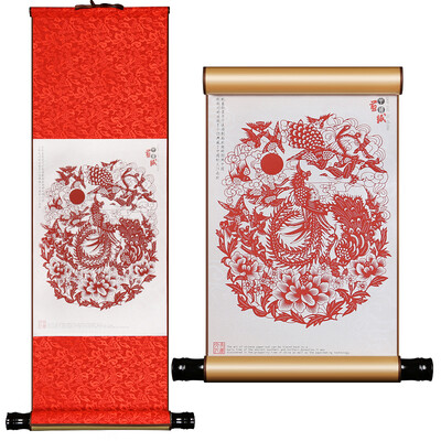 Weilong Chinese characteristics craft gift silk paper-cut scroll painting traditional crafts foreign affairs abroad to send foreigners gifts to send teachers to send elders gifts B models birds&phoenix
Weilong Chinese characteristics craft gift silk paper-cut scroll painting traditional crafts foreign affairs abroad to send foreigners gifts to send teachers to send elders gifts B models birds&phoenix