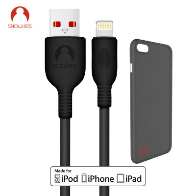 Snowkids Apple MFi Certified Data Line Set (Big Black Data Line + Gentleman Black Case) for iPhone7
Snowkids Apple MFi Certified Data Line Set (Big Black Data Line + Gentleman Black Case) for iPhone7
