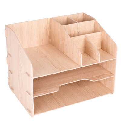 Deli 72 creative wooden DIY two-layer file holder storage box multi-function combination file holder file box file column desktop storage rack
Deli 72 creative wooden DIY two-layer file holder storage box multi-function combination file holder file box file column desktop storage rack