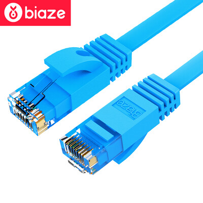BIAZE Category 6 CAT6 Class Gigabit Flat Cable 15m Super High Speed Category 6 Computer Network Jumper Wire Mesh WX3- Blue
BIAZE Category 6 CAT6 Class Gigabit Flat Cable 15m Super High Speed Category 6 Computer Network Jumper Wire Mesh WX3- Blue