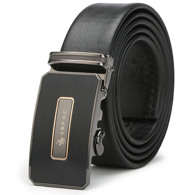 St. Paul's men's belt business leather leather belt buckle men's trousers with black
St. Paul's men's belt business leather leather belt buckle men's trousers with black