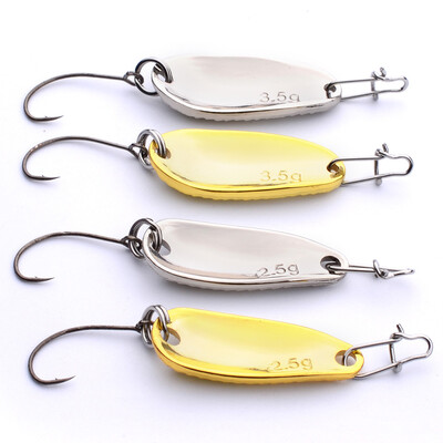 1pcs Brand Spoon Lures Mixed Size 2.5g/3.5g Metal Lure Fishing Lures Gold/Silver Color Spoon Bass Bait Fishing Tackle
1pcs Brand Spoon Lures Mixed Size 2.5g/3.5g Metal Lure Fishing Lures Gold/Silver Color Spoon Bass Bait Fishing Tackle