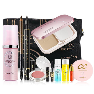 Card blue (Carslan) natural Hengmei full makeup sets (eyebrow pencil 1g + eyeliner 2ml + BB cream 30g + powder 9g + rouge 5.8g + mascara 3g + cosmetic bag + regulating cream 3.5g + makeup family 15ml * 2 + lip gloss 1.6g
Card blue (Carslan) natural Hengmei full makeup sets (eyebrow pencil 1g + eyeliner 2ml + BB cream 30g + powder 9g + rouge 5.8g + mascara 3g + cosmetic bag + regulating cream 3.5g + makeup family 15ml * 2 + lip gloss 1.6g