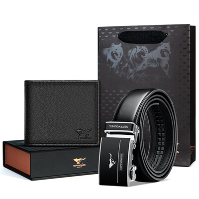 Seven wolves mens belt gift set automatic buckle leather belt male first layer leather mens wallet belt gift box set L9427 black
Seven wolves mens belt gift set automatic buckle leather belt male first layer leather mens wallet belt gift box set L9427 black