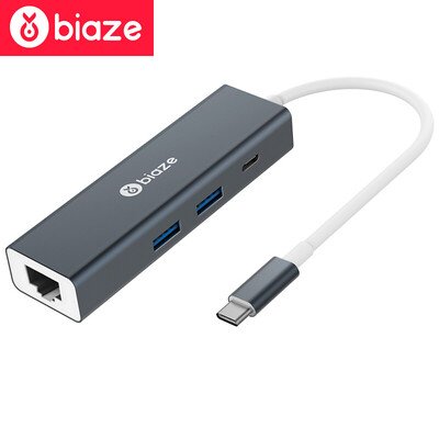 BIAZE Type-C to USB Splitter Gigabit Ethernet PD Charger HUB Hub Apple Notebook Converter MacBook Pro Accessories ZH20-Metal Gray
BIAZE Type-C to USB Splitter Gigabit Ethernet PD Charger HUB Hub Apple Notebook Converter MacBook Pro Accessories ZH20-Metal Gray