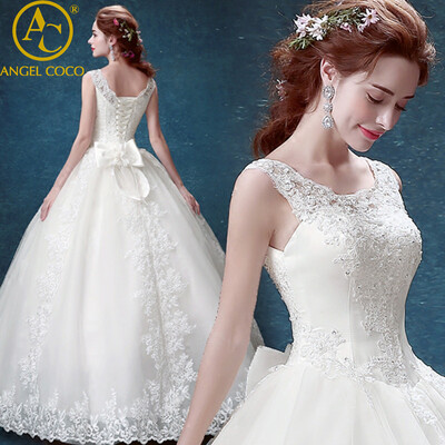 Lace Wedding Dresses Sexy Vintage Romantic Bridal Gowns Ball Gown Bride dress Design A-Line word collar Beaded Backless mariage
Lace Wedding Dresses Sexy Vintage Romantic Bridal Gowns Ball Gown Bride dress Design A-Line word collar Beaded Backless mariage