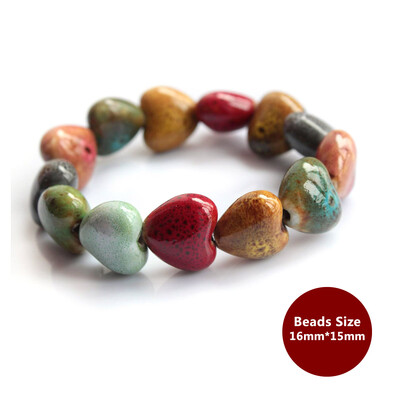 Hot Sale Heart Shaped vintage beads lady bracelet Bohemia Ceramic stone charm women Bangles fashion christmas gift free shipping
Hot Sale Heart Shaped vintage beads lady bracelet Bohemia Ceramic stone charm women Bangles fashion christmas gift free shipping