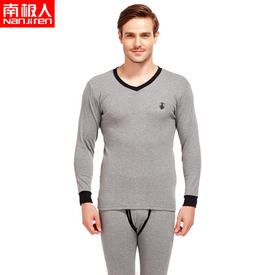 Antarctic Nanjiren foundation skin care V-neck cotton wool thermal underwear men&women cotton autumn clothing long pants set dark gray
Antarctic Nanjiren foundation skin care V-neck cotton wool thermal underwear men&women cotton autumn clothing long pants set dark gray