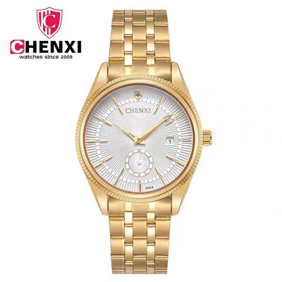 Top Brand CHENXI Luxury Fashion Gold Watch Men Business Quartz Wristwatch Calendar Elegant Clock
Top Brand CHENXI Luxury Fashion Gold Watch Men Business Quartz Wristwatch Calendar Elegant Clock