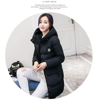 Winter new women's cotton Korean women's self-cultivation in a long section of cold hooded cotton
Winter new women's cotton Korean women's self-cultivation in a long section of cold hooded cotton
