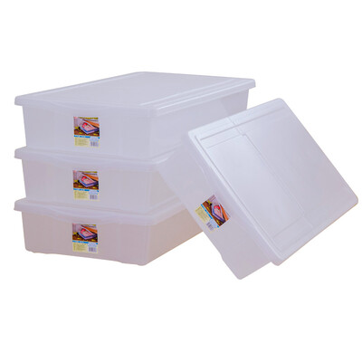 Alice IRIS environmentally friendly plastic bed storage storage box storage box front&rear opening&closing UB-950 transparent 95×46×165cm 4 Pack
Alice IRIS environmentally friendly plastic bed storage storage box storage box front&rear opening&closing UB-950 transparent 95×46×165cm 4 Pack