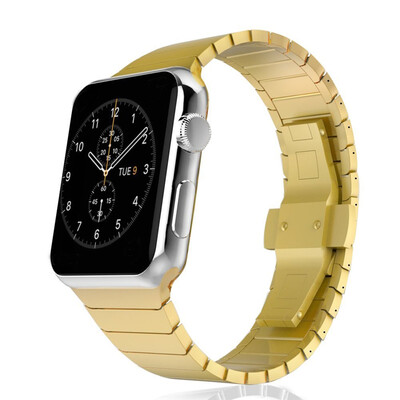Stainless Steel Butterfly Buckle Metal Straps for Apple Watch band, 38mm/42mm Metal Link Strap for iwatch Series 3 2 1
Stainless Steel Butterfly Buckle Metal Straps for Apple Watch band, 38mm/42mm Metal Link Strap for iwatch Series 3 2 1