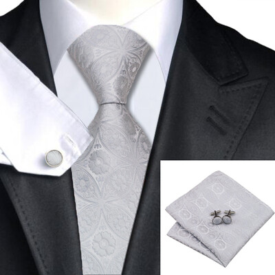N-0628 Vogue Men Silk Tie Set Gray Floral Necktie Handkerchief Cufflinks Set Ties For Men Formal Wedding Business wholesale
N-0628 Vogue Men Silk Tie Set Gray Floral Necktie Handkerchief Cufflinks Set Ties For Men Formal Wedding Business wholesale