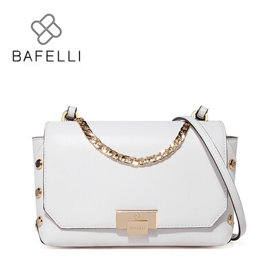 BAFELLI new arrival split leather shoulder bag vintage rivet chain flap for women crossbody bag white black women messenger bag
BAFELLI new arrival split leather shoulder bag vintage rivet chain flap for women crossbody bag white black women messenger bag
