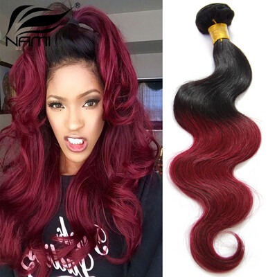 Nami Hair Ombre Hair Brazilian Body Wave Human Hair Weaves 4 Bundles Two Tone Color T1B/Burgundy Free Shipping
Nami Hair Ombre Hair Brazilian Body Wave Human Hair Weaves 4 Bundles Two Tone Color T1B/Burgundy Free Shipping